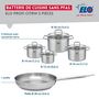 Voir la diapositive 2 : ELO Ensemble de 1 Poêle de cuisson 28 cm et 4 faitouts 12, 14, 16 et 20 cm Elo Profi Citrin