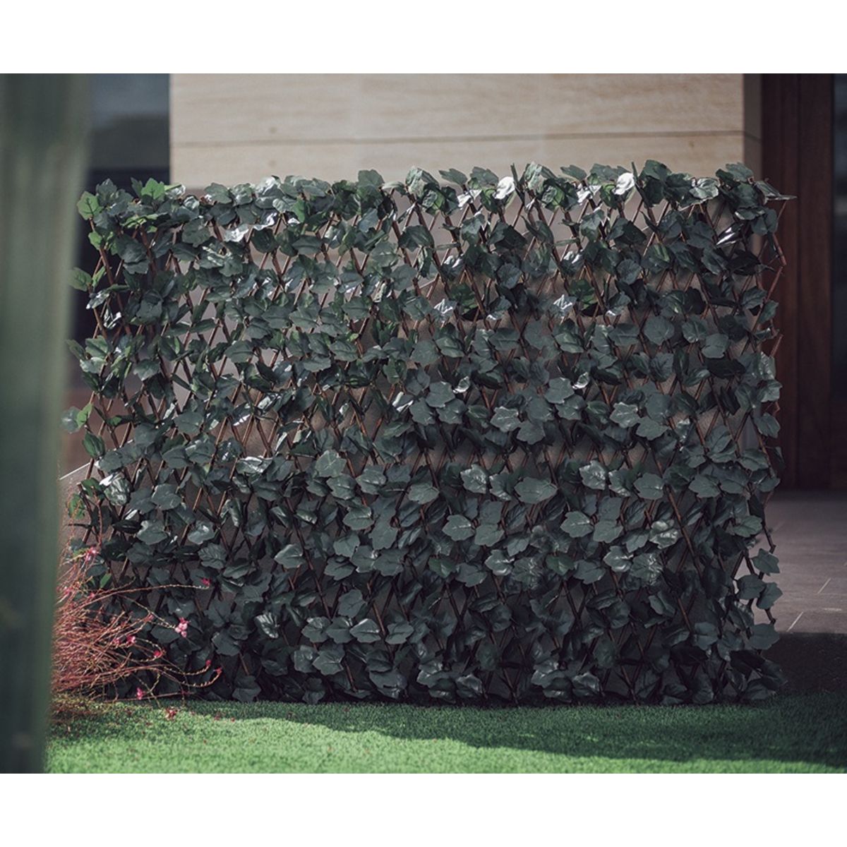 Treillis extensible - 1x2m - Avec feuilles et lien