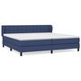 Voir la diapositive 1 : VIDAXL Sommier a lattes de lit avec matelas Bleu 200x200 cm Tissu