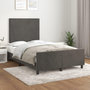 Voir la diapositive 1 : VIDAXL Cadre de lit sans matelas gris fonce 120x200 cm velours