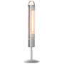 Voir la diapositive 1 : OUTSUNNY Chauffage extérieur infrarouge 1500 W - chauffage radiant sur pied avec poignée - dim. Ø 21 x 75H cm - alliage alu.