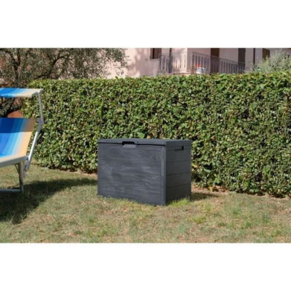 Toomax Coffre de jardin KETER STORER PLUS XL - Résine - Capacité 1270L - Noir et gris