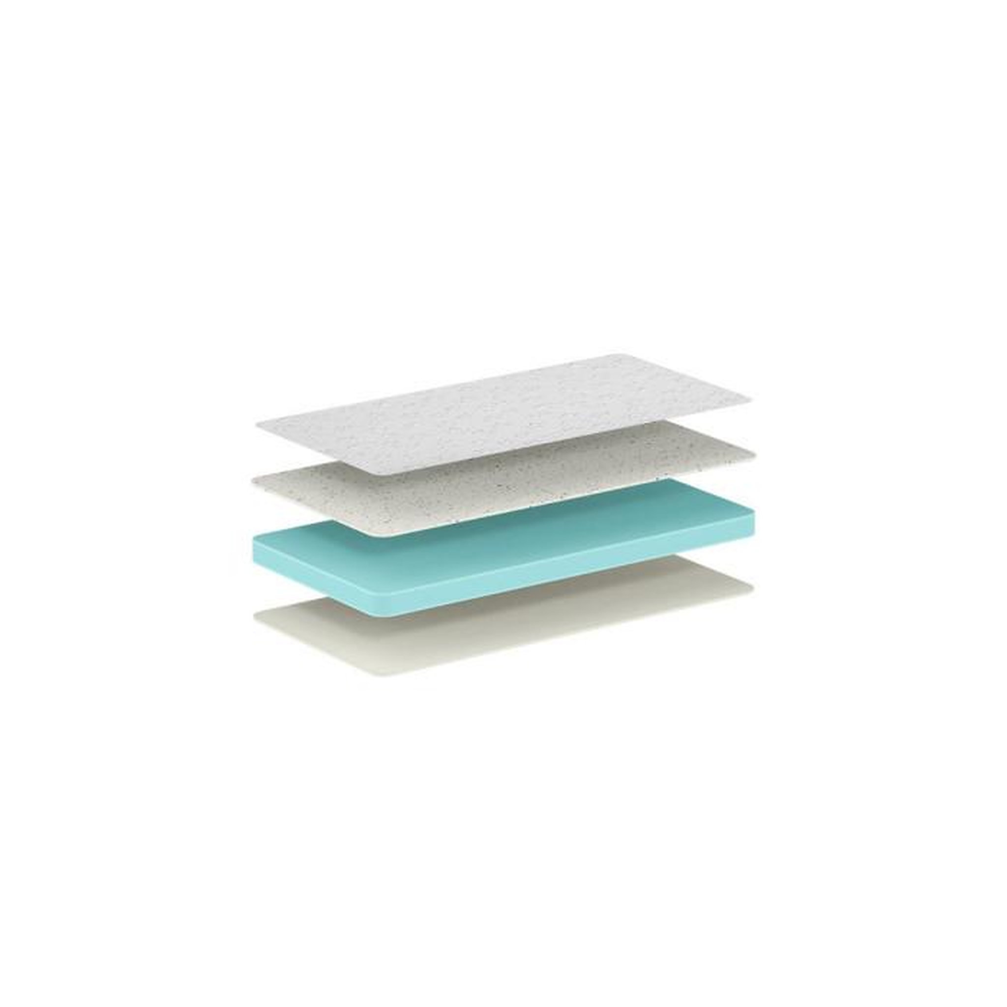 Voir la diapositive 2 : Vipack Matelas Junior Visco Gel 70x140x10 Blanc