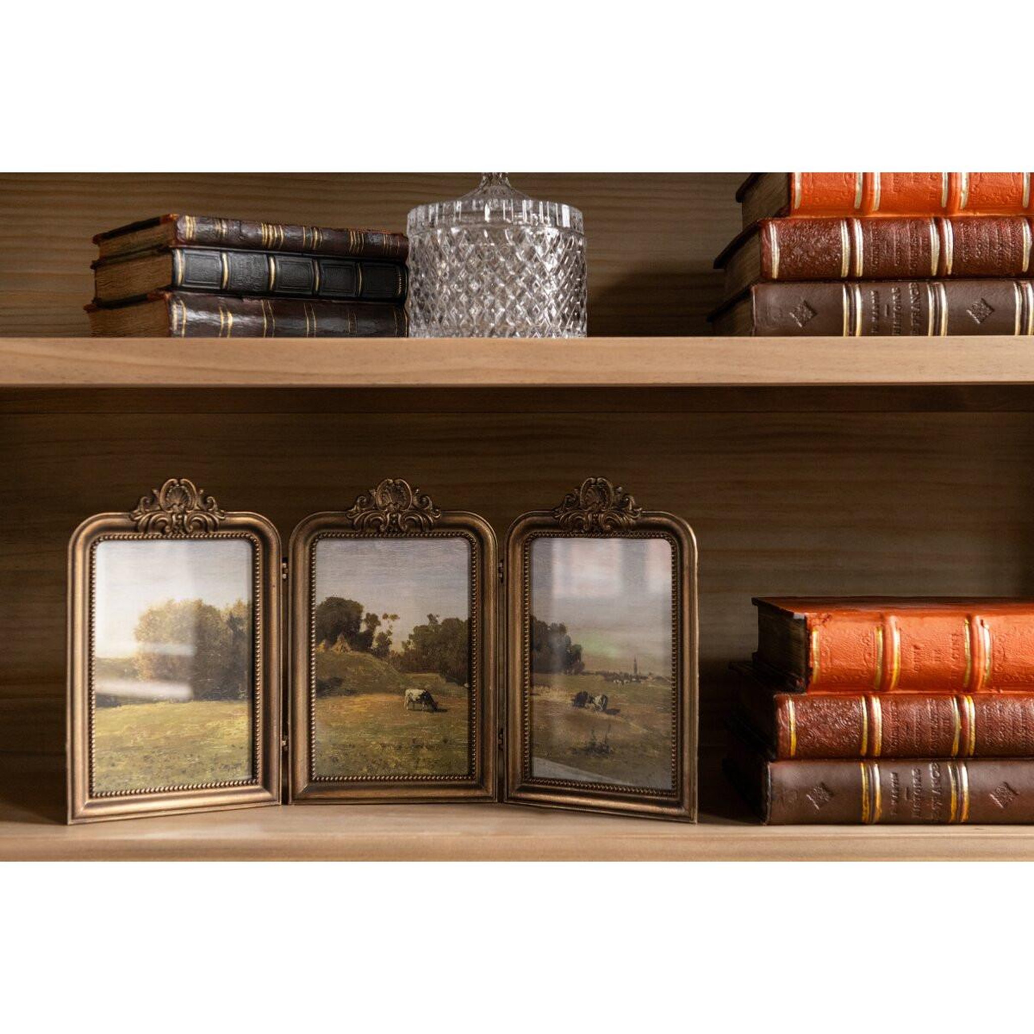 Voir la diapositive 4 : J-LINE Cadre triptyque déco  paysages  38cm multicolore