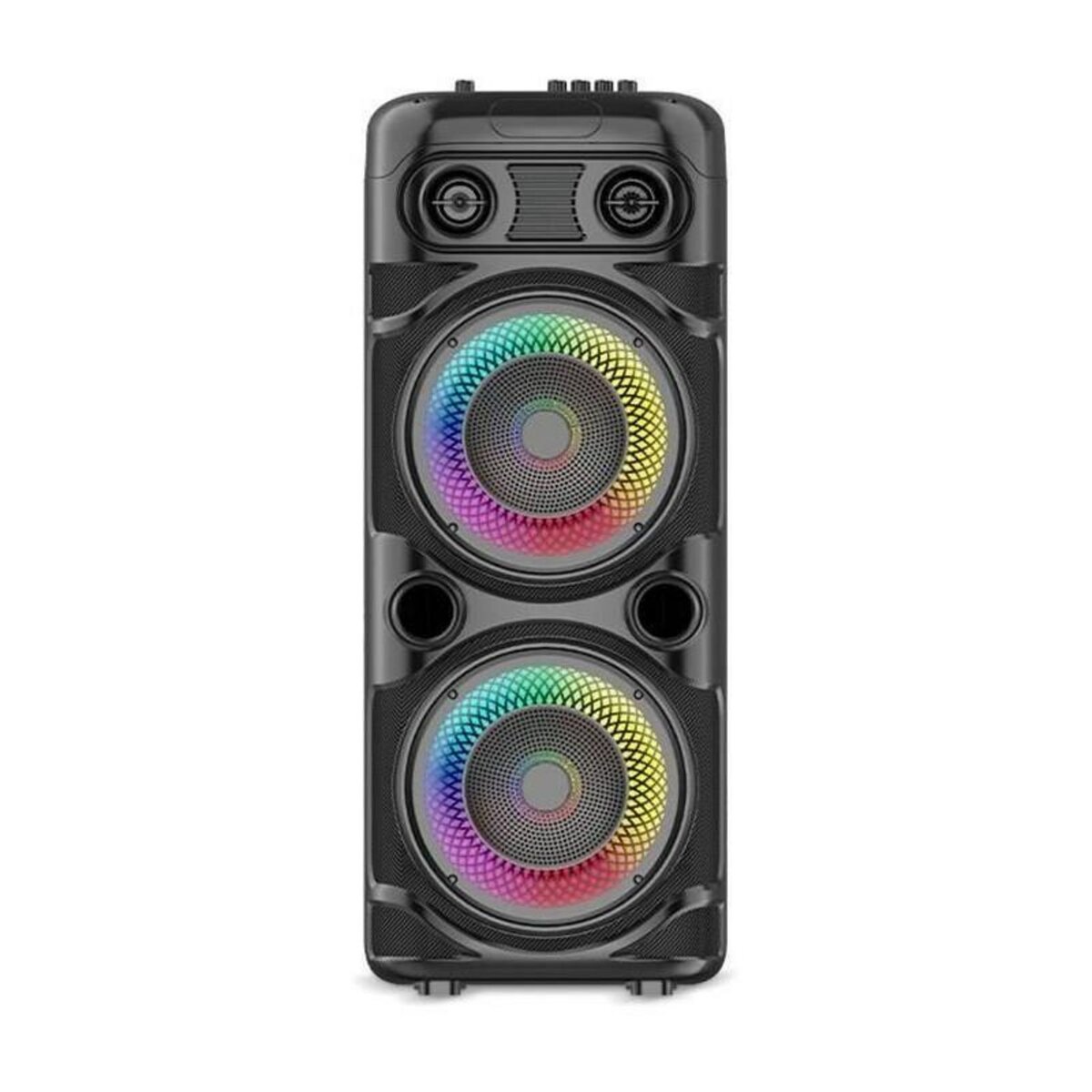 Inovalley Enceinte Karaoké lumineuse - INOVALLEY - KA123-XXL - Bluetooth V5.0 - 75 cm - 900 W - Noir