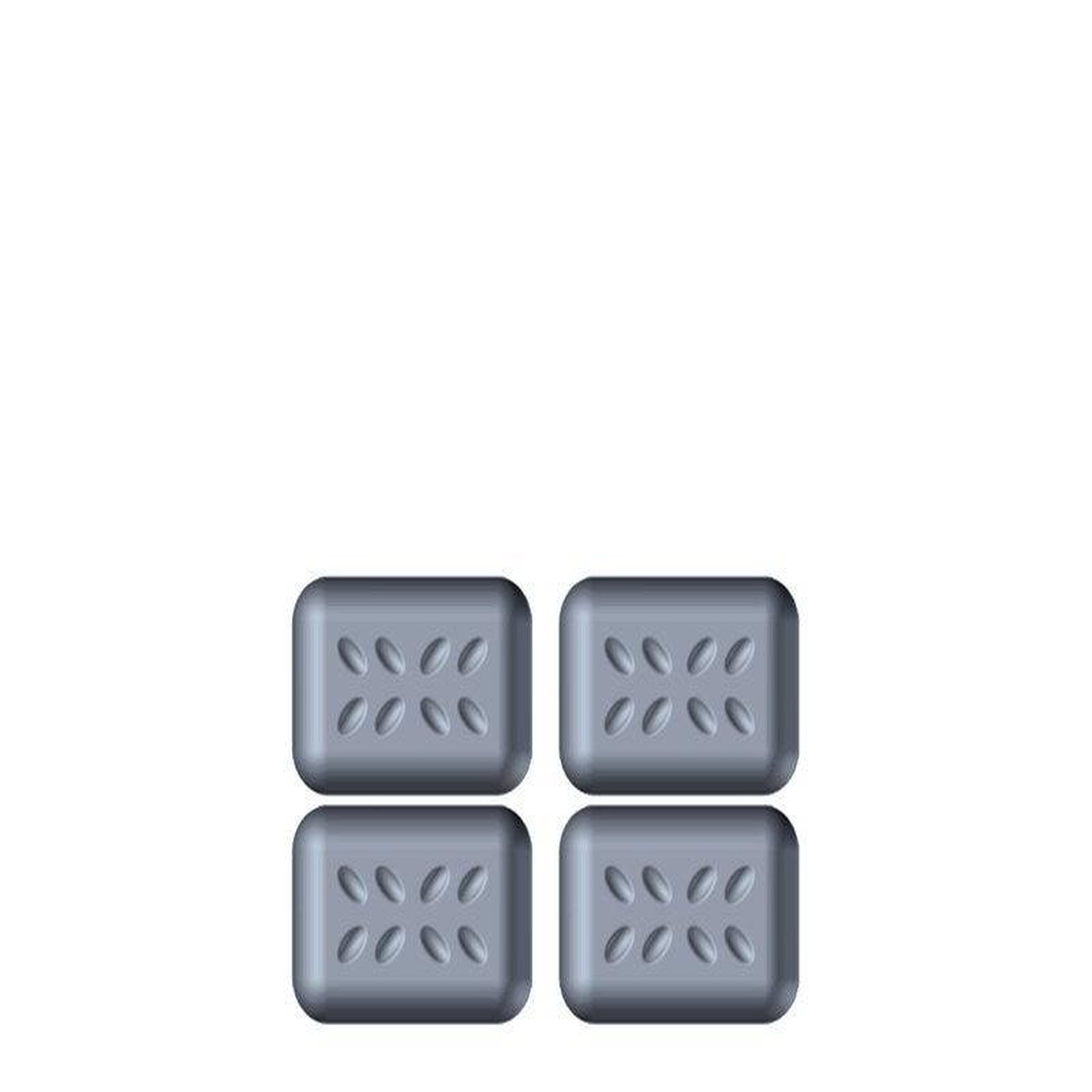 CENTRALE BRICO Lot de 4 patins adhésifs alvéolé eur, SCOTCH, 35 x 24 mm, gris