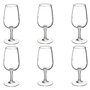 Voir la diapositive 1 : SECRET DE GOURMET Lot de 6 Verres à Vin  Viticole  21cl Transparent