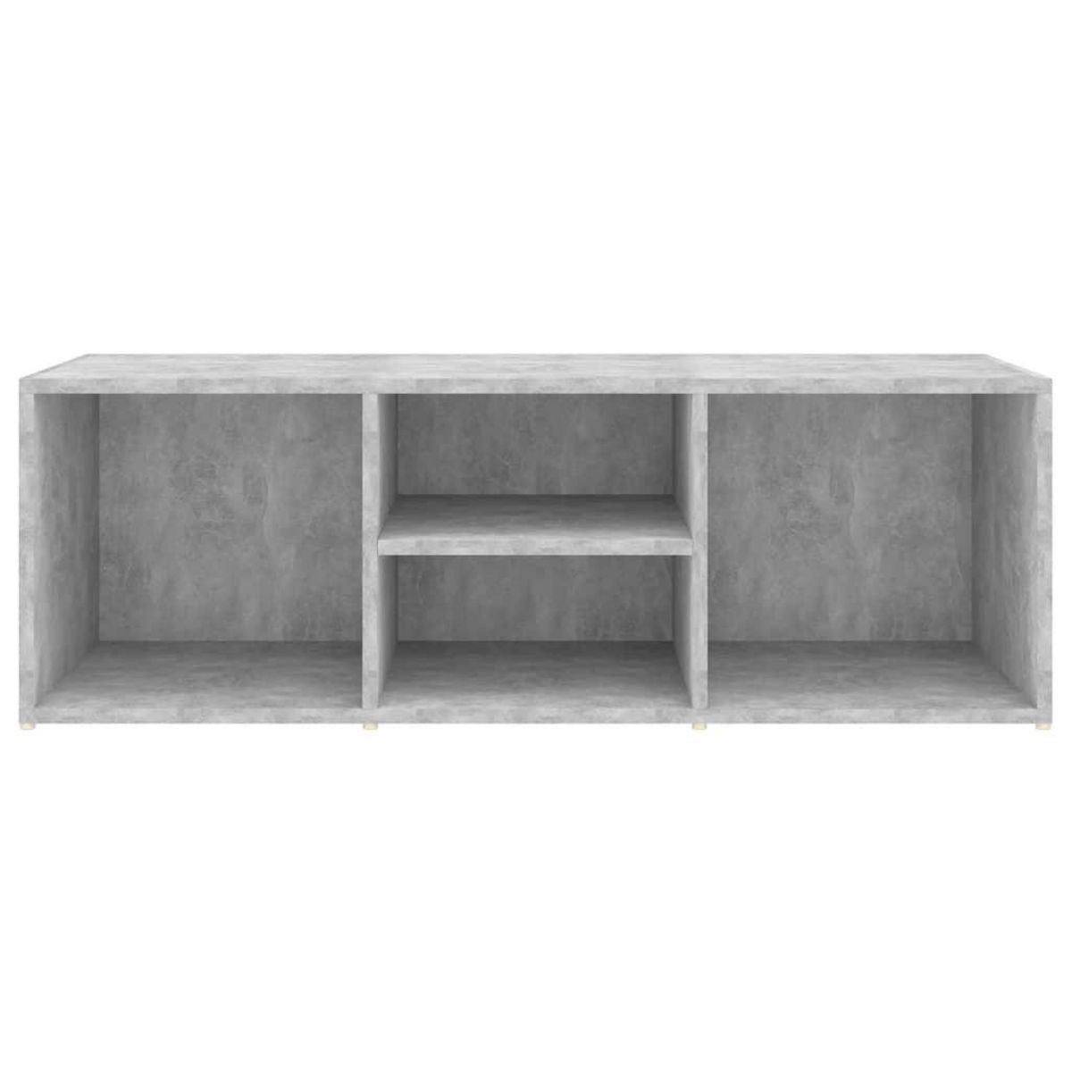 VIDAXL Banc a chaussures Gris beton 105x35x35 cm Agglomere