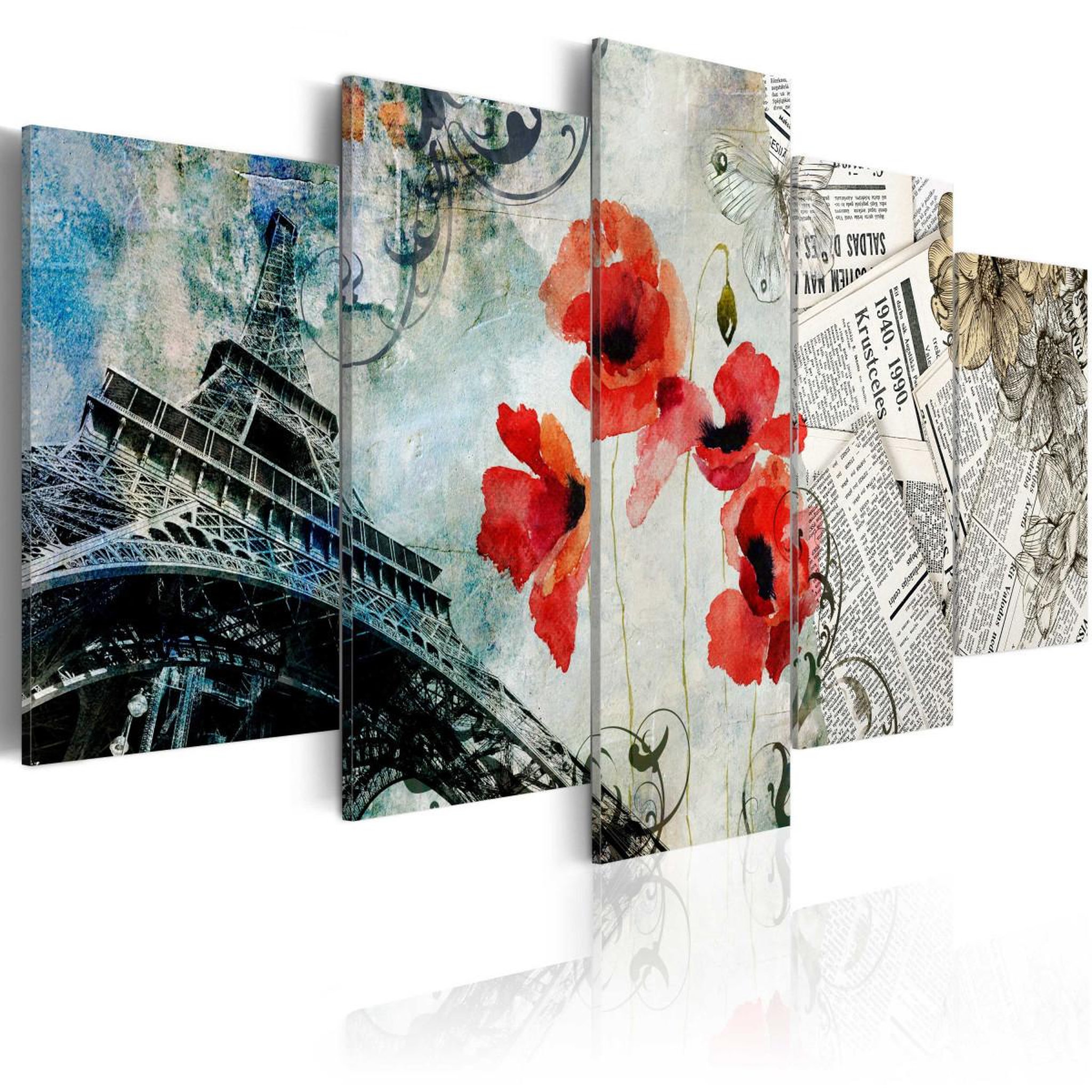 Paris Prix Tableau imprimé  memories of paris. Coloris disponibles : Multicolore