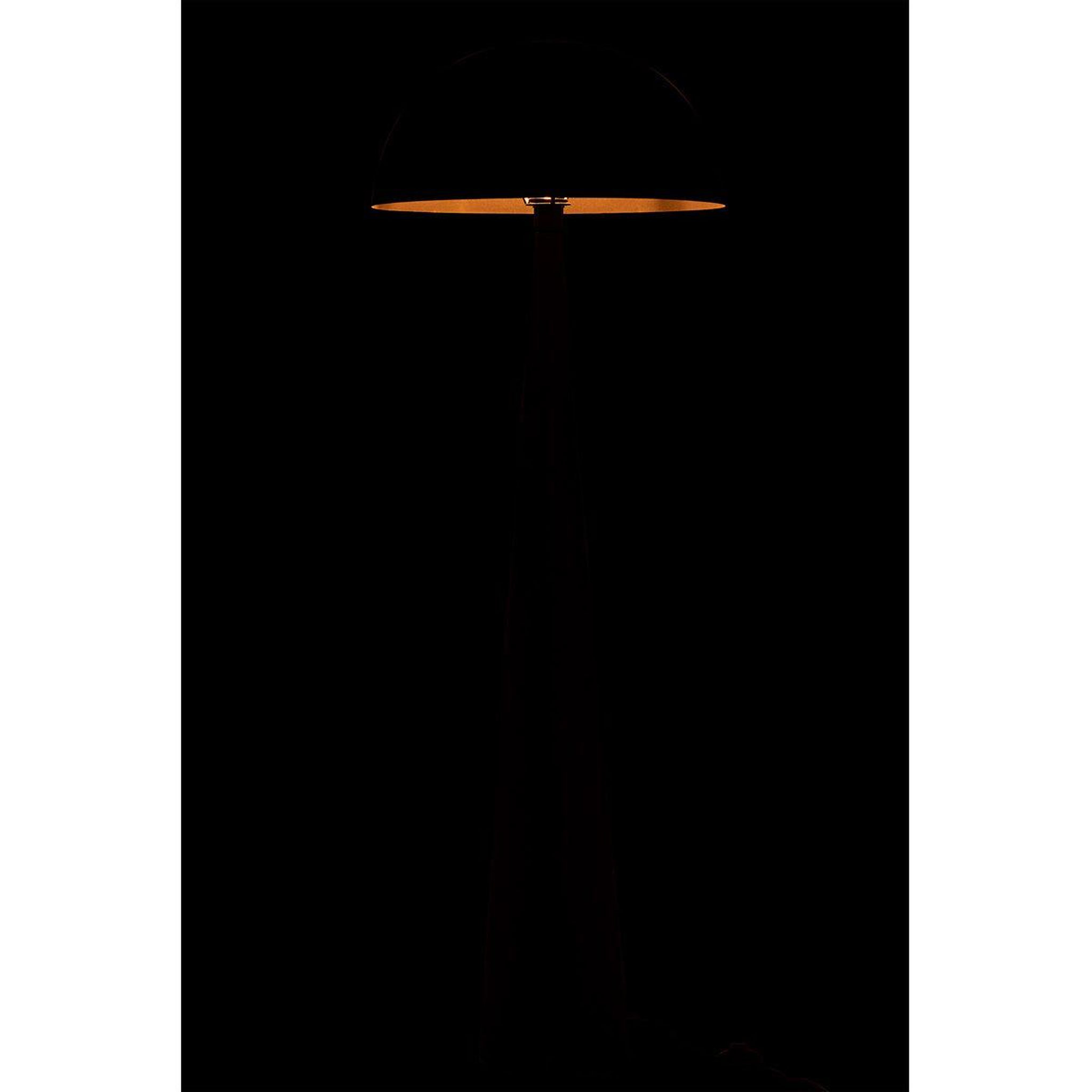 Voir la diapositive 3 : J-LINE Lampadaire en métal  champignon  148cm noir