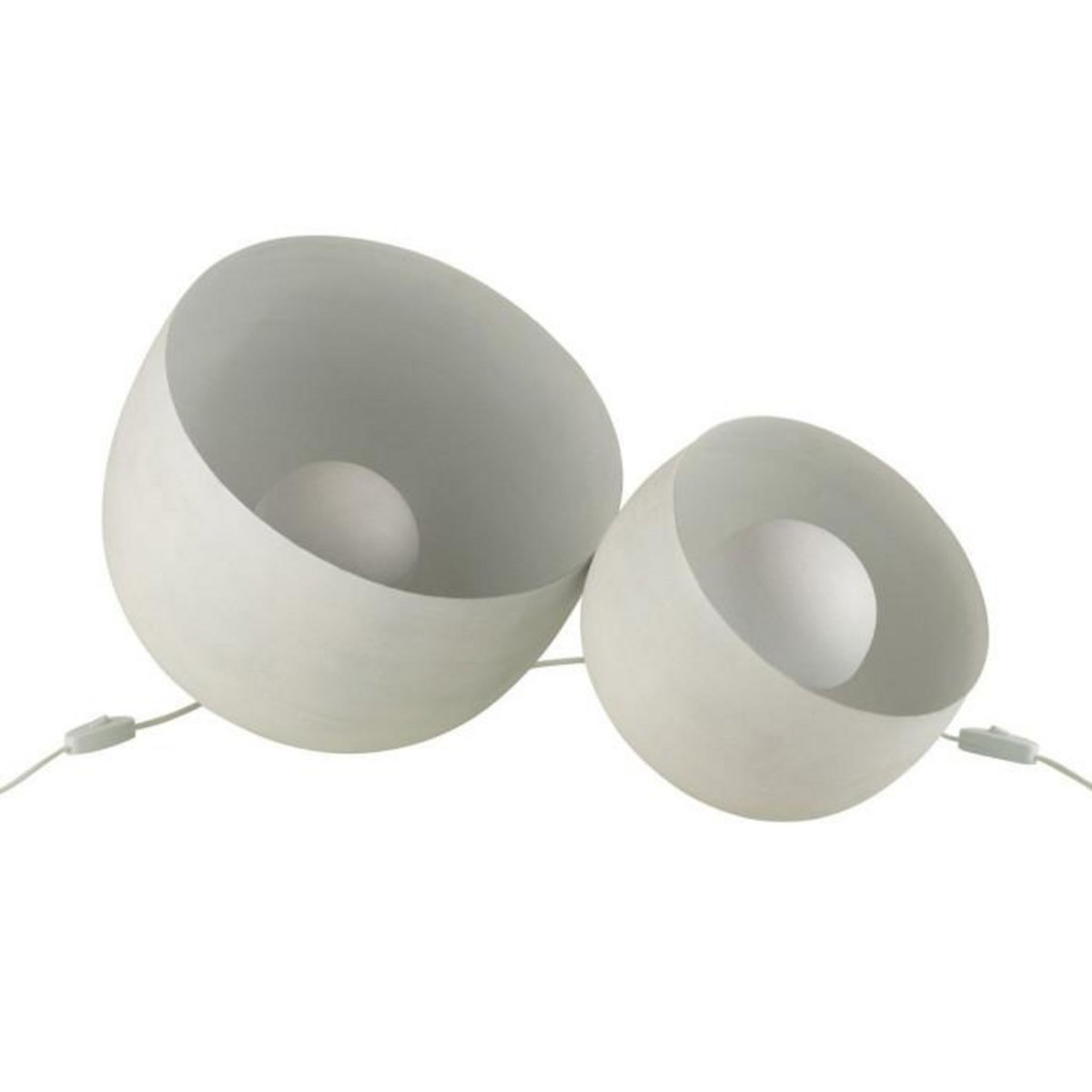 Paris Prix Lampe à Poser en Métal  Mila  32cm Blanc