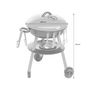 Voir la diapositive 5 : SWEEEK Petit barbecue charbon 50cm. junior – Romy – Barbecue en plastique. jouet avec accessoires