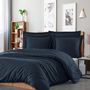 Voir la diapositive 2 : Sensei Maison Housse de couette rayée réversible satin de coton VERSALUXE