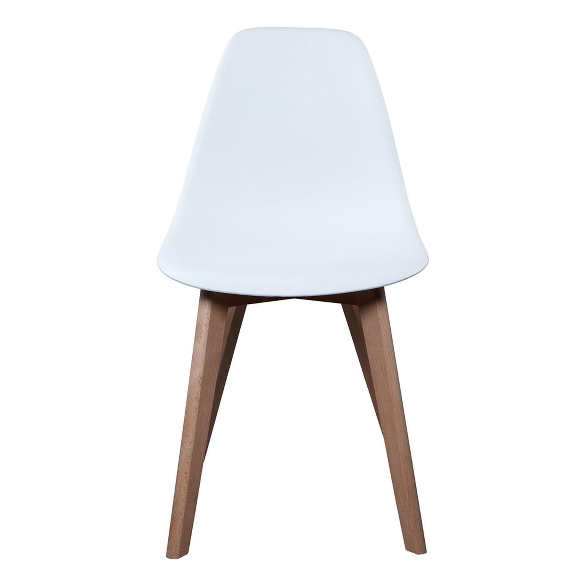 Voir la diapositive 5 : TOILINUX 4 chaises design scandinave à coque holga