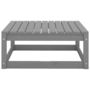 Voir la diapositive 5 : VIDAXL Salon de jardin 2 pcs avec coussins Gris Bois de pin massif