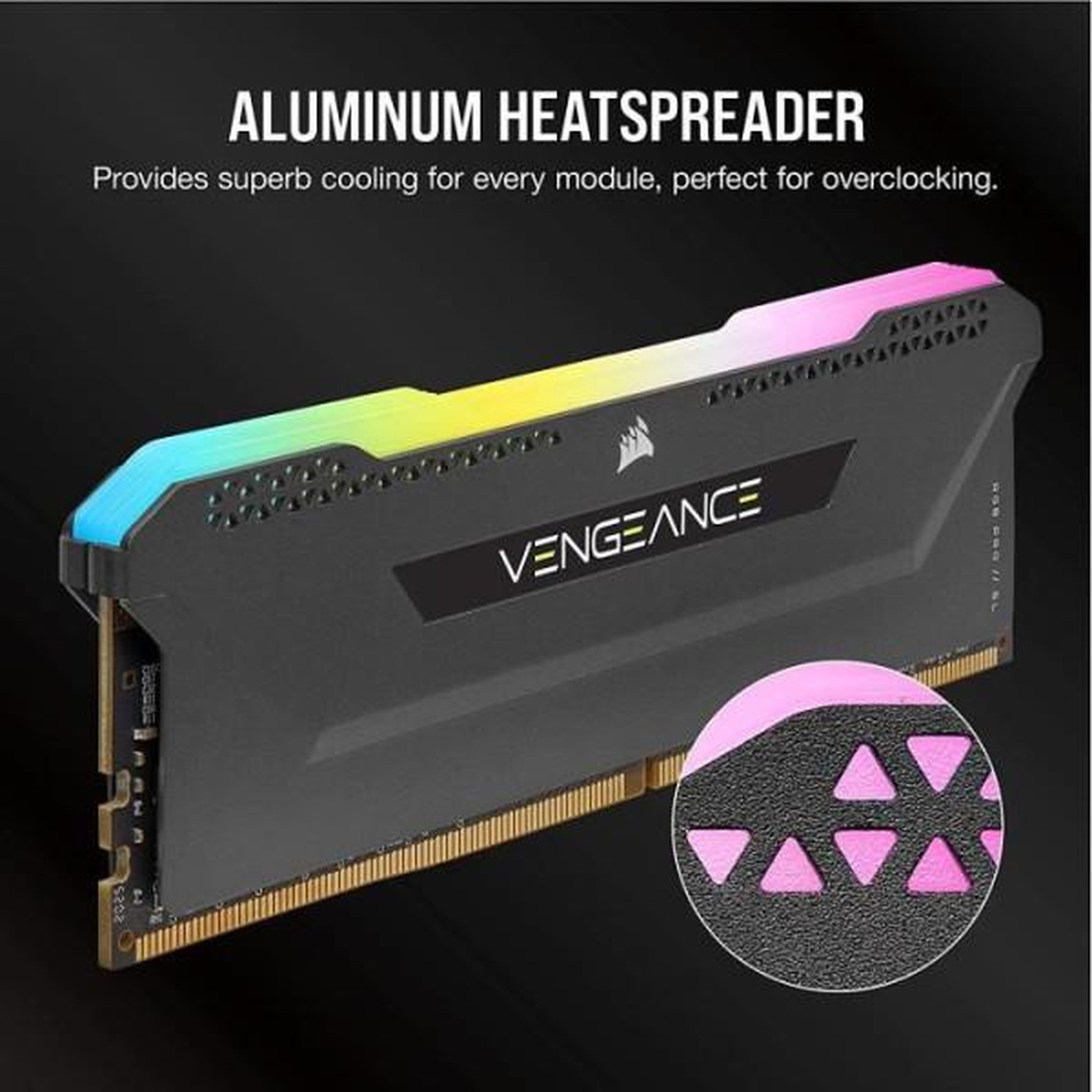 Voir la diapositive 4 : Corsair Mémoire ram - corsair - vengeance rgb pro sl ddr4 - 16gb 2x8gb dimm - 3200 mhz - 1.35v - noir (cmh16gx4m2e3200c)