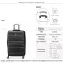 Voir la diapositive 2 : Delsey Grande valise rigide Air Armour TSA Polycarbonate 77cm