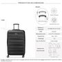 Voir la diapositive 2 : Delsey Grande valise rigide Air Armour TSA Polycarbonate 77cm
