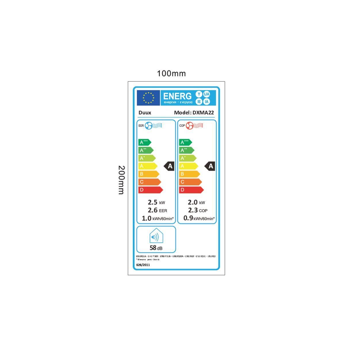 Duux Clim réversible connecté réversible 9000BTU North DXMA22