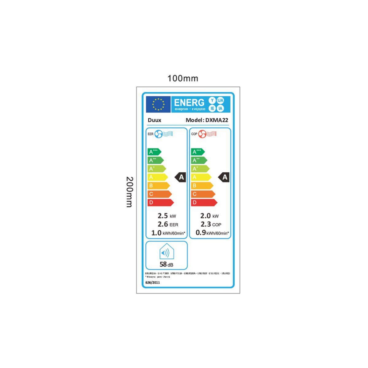 Duux Clim réversible connecté réversible 9000BTU North DXMA22
