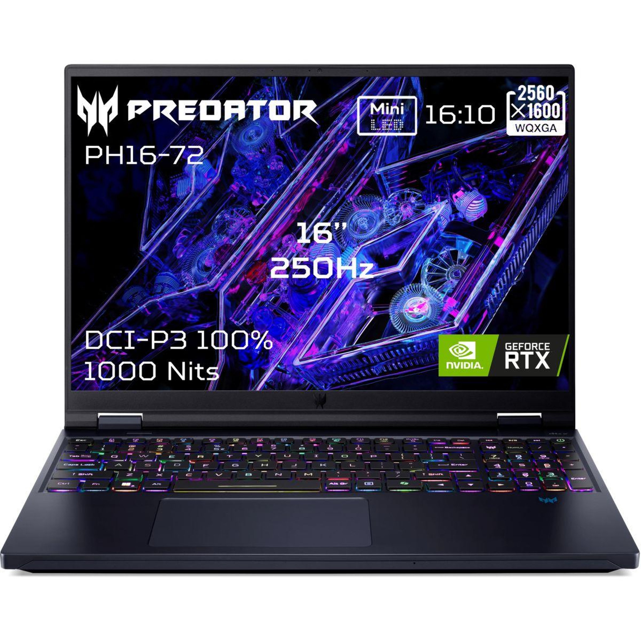 Voir la diapositive 1 : ACER PC Gamer Predator Helios 16 PH16-72-935N