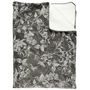 Voir la diapositive 2 : Paris Prix Plaid Velours Imprimé  Végétal  120x150cm Gris
