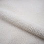 Voir la diapositive 3 : MAISON PAVANE Fauteuil blanc en tissu effet laine bouclette-Glam