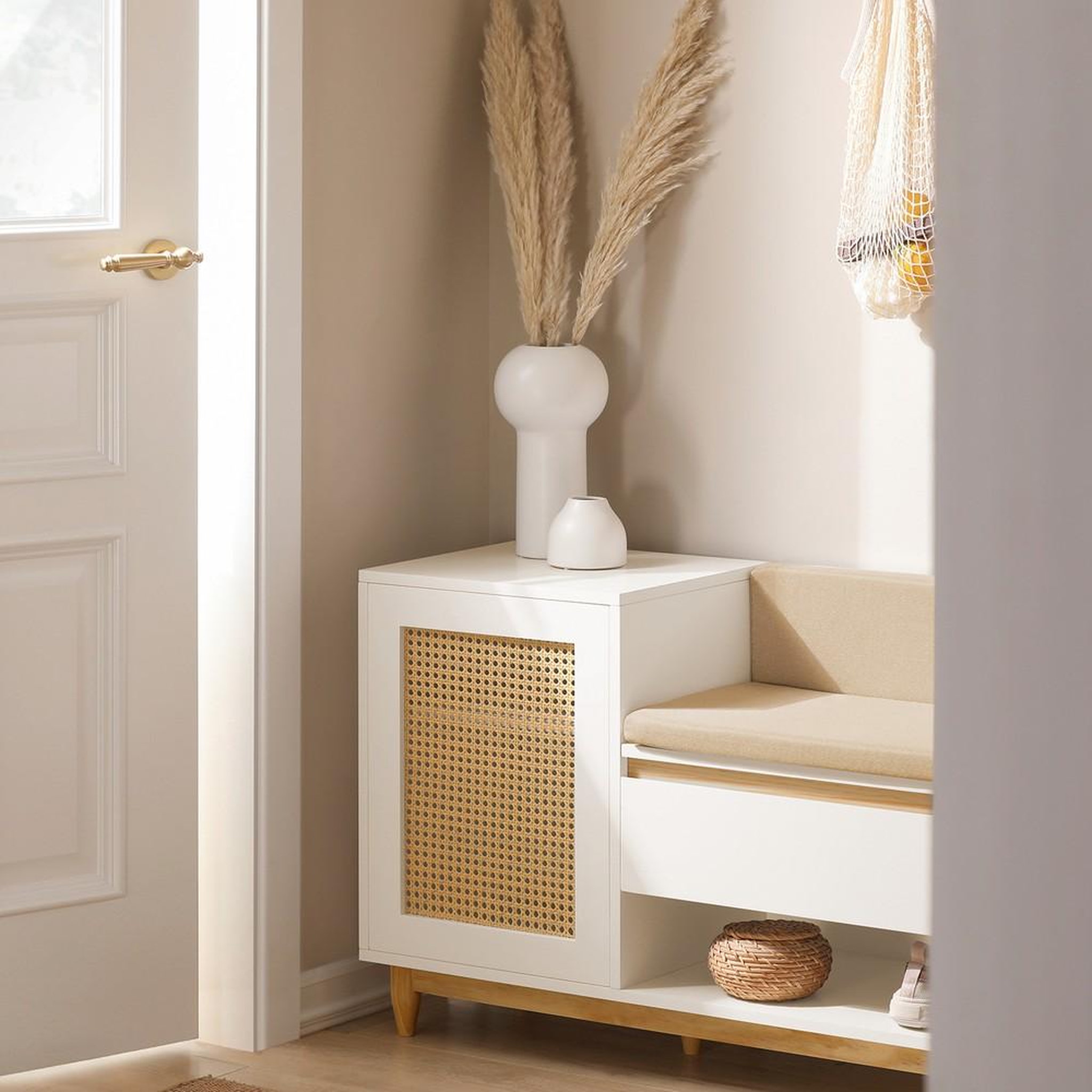 Voir la diapositive 6 : SOBUY SoBuy - Banc de Rangement à Chaussures avec Un Tiroir - Moderne - FSR128