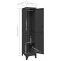 Voir la diapositive 6 : VIDAXL Armoire a casiers Anthracite 38x45x180 cm Acier