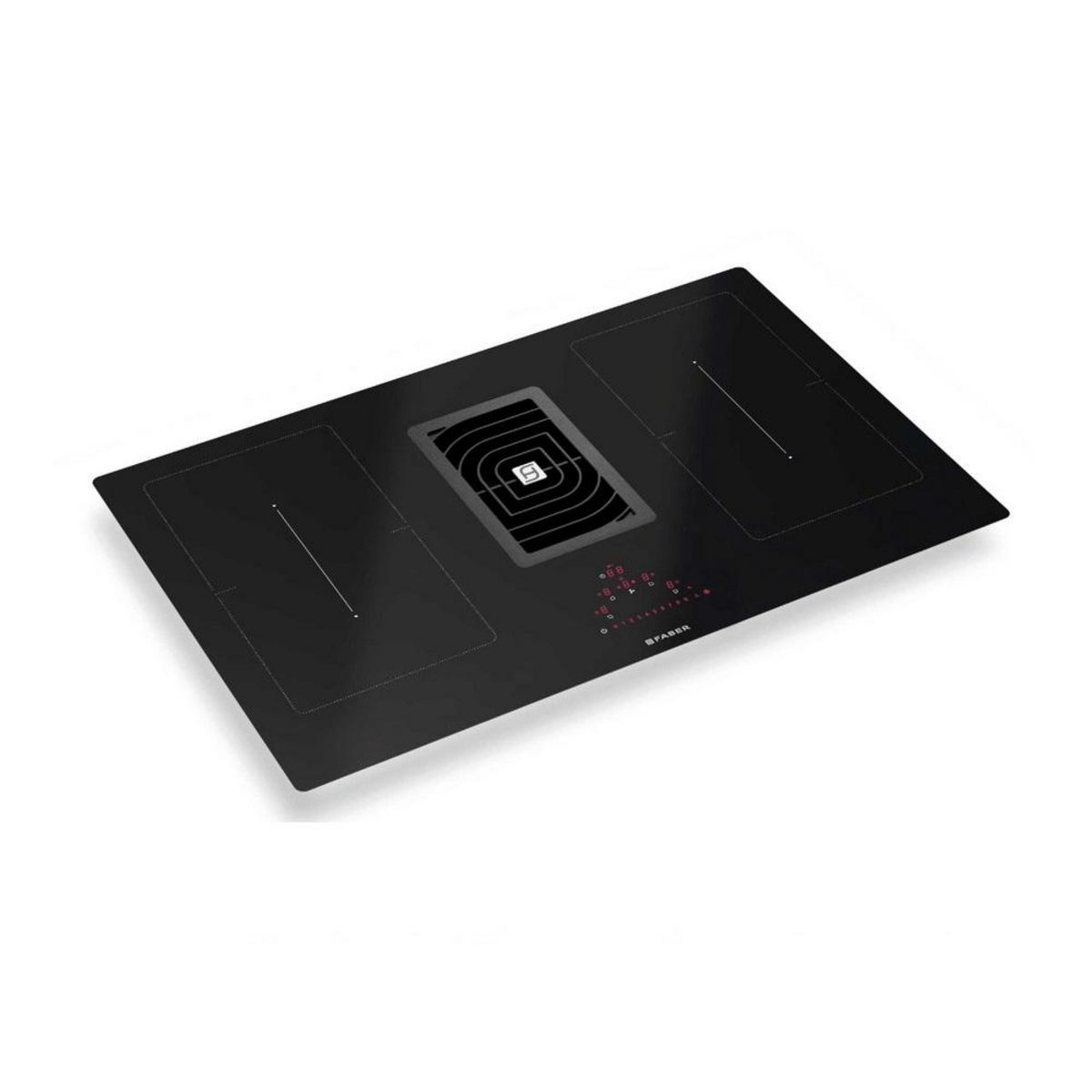 faber Table de cuisson aspirante induction 83cm 4 feux 7400w noir - 5682749