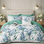 Voir la diapositive 1 : Home collection Parure housse de couette 3 pcs 240x220 cm en percale de coton 80 fils Palyne