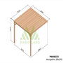 Voir la diapositive 3 : JARDIDECO Pergola adossée en bois Montpellier 300 x 300 cm - Maderland