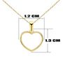 Voir la diapositive 4 : L'ATELIER D'AZUR Collier - Pendentif Or 18 Carats 750/000 Jaune - Coeur - Chaine Dorée