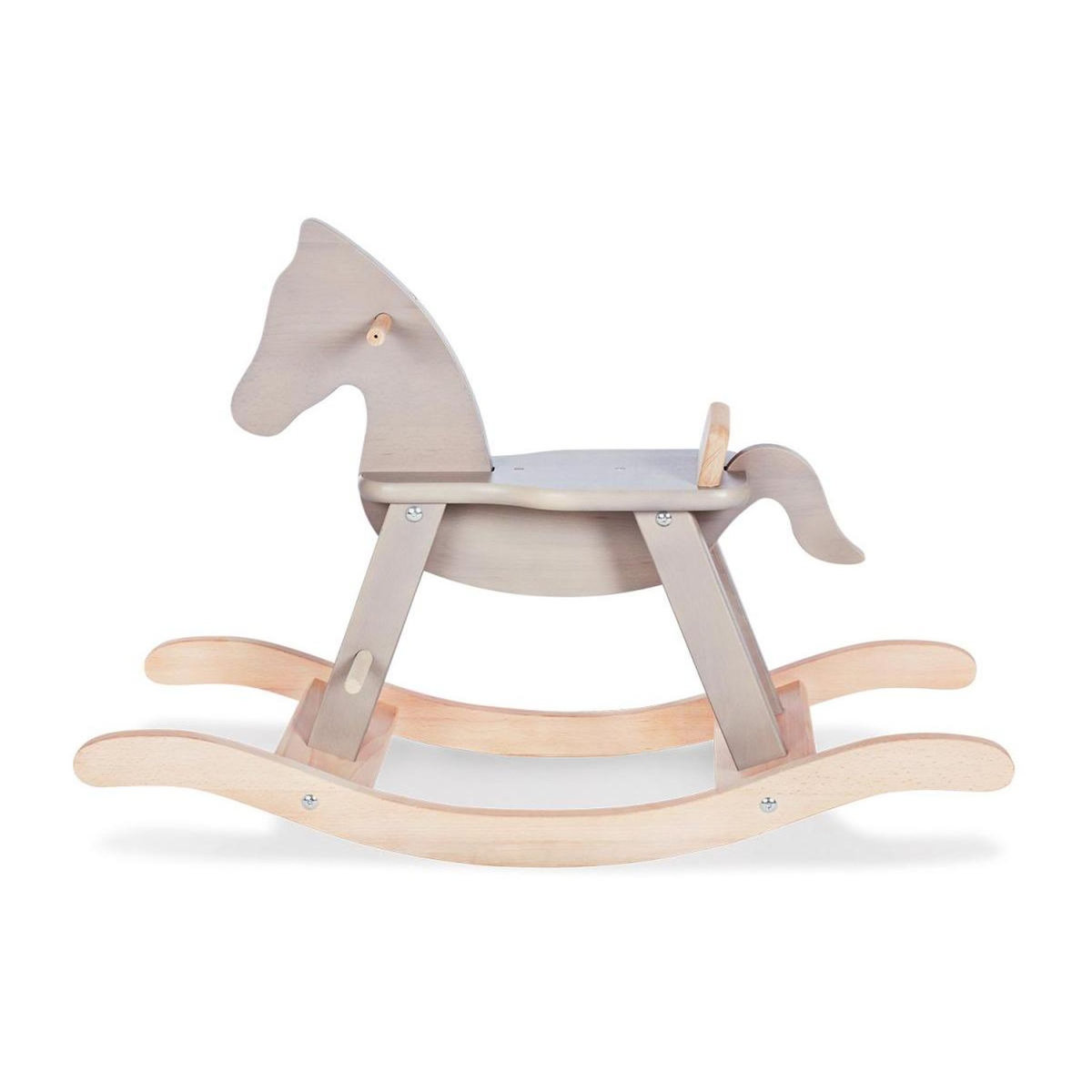 Pinolino Cheval à bascule    avec anneau, gris