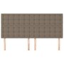 Voir la diapositive 3 : VIDAXL Tetes de lit 4 pcs Taupe 100x5x78/88 cm Tissu