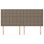 Voir la diapositive 3 : VIDAXL Tetes de lit 4 pcs Taupe 100x5x78/88 cm Tissu