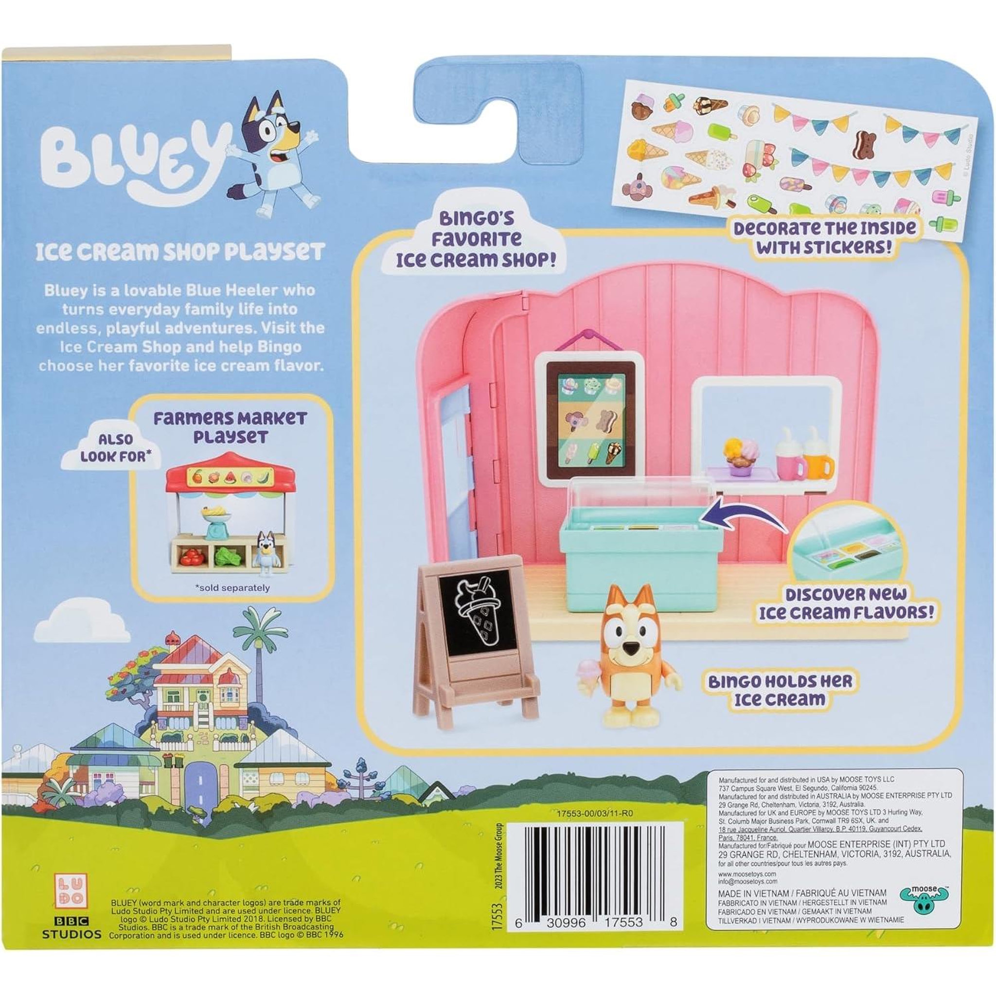 Voir la diapositive 6 : MOOSE TOYS BlueY Mini set de jeu - Magasin de glaces