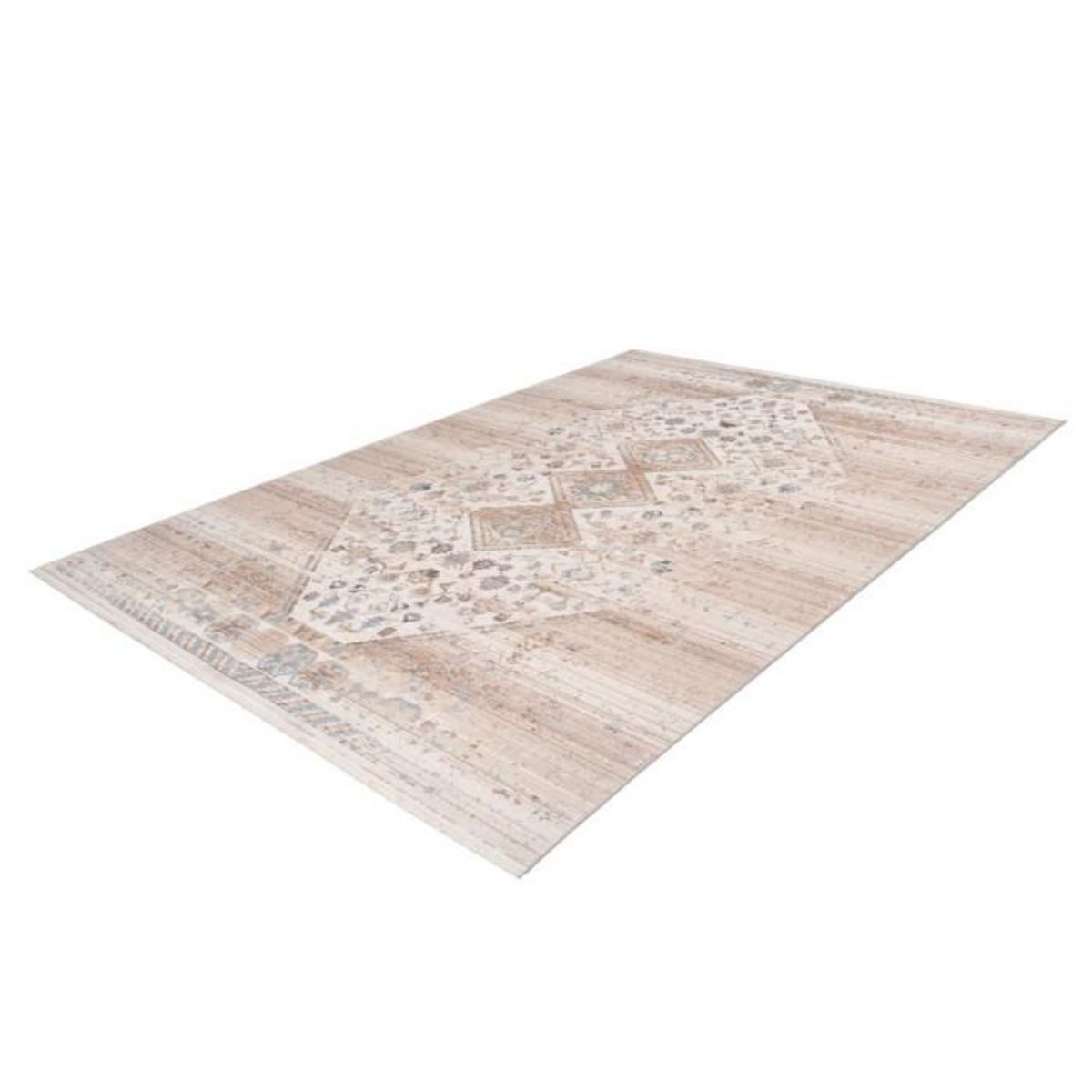 Paris Prix Tapis Vintage à Poils Courts  Baroque XI  Beige
