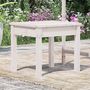 Voir la diapositive 3 : VIDAXL Banc de jardin blanc 50x44x45 cm bois massif de pin