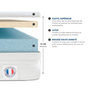 Voir la diapositive 5 : OLYMPE LITERIE OLYMPE LITERIE | Pack Prêt à dormir EGIO | Matelas Latex Like + Sommier Bois + Accessoires