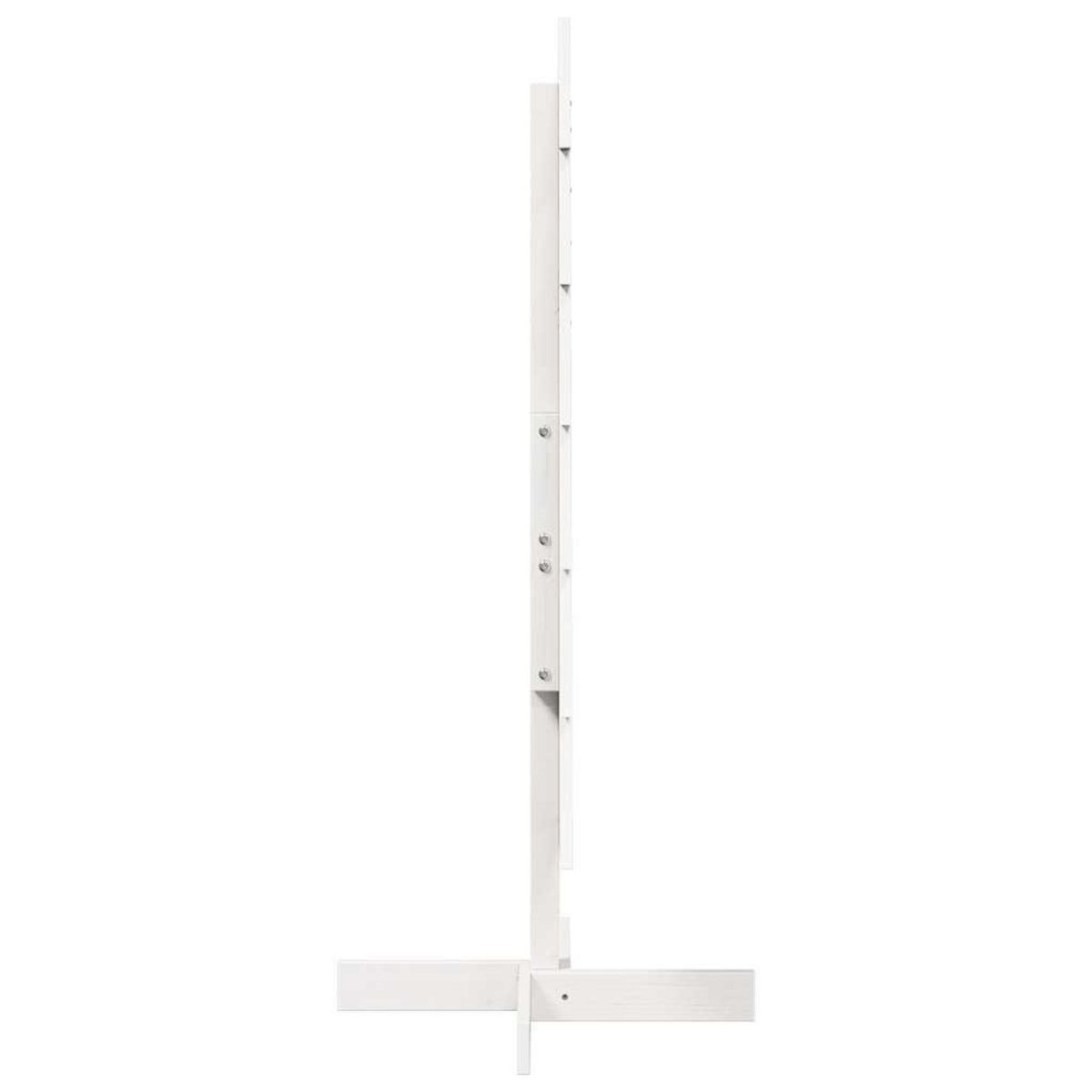 VIDAXL Arbre de Noël en bois pour decoration blanc 120 cm pin massif