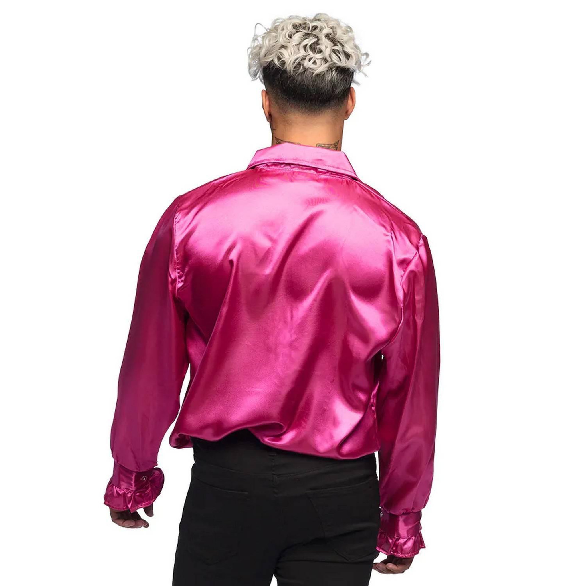 Voir la diapositive 2 : Boland Chemise Disco Rose - Adulte - L