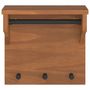 Voir la diapositive 5 : VIDAXL Porte-manteau mural SANDNES 43x30x42 cm bois massif pin
