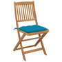 Voir la diapositive 2 : VIDAXL Chaises pliables de jardin lot de 2 avec coussins Bois d'acacia