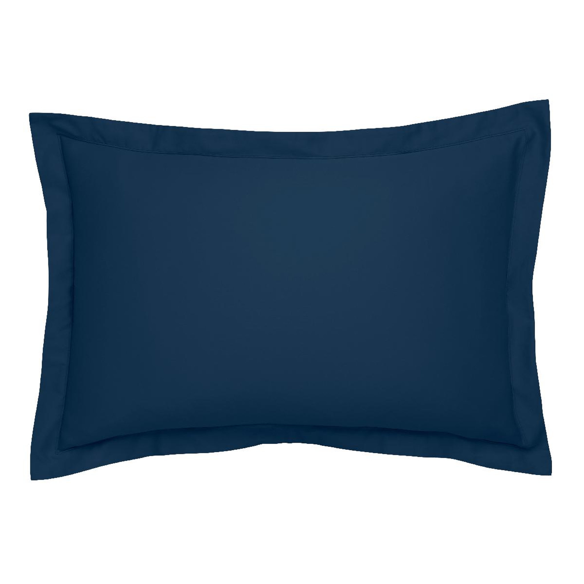 Voir la diapositive 2 : DODO Taie d'oreiller harmonie satin de coton coloris marine
