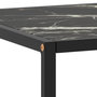 Voir la diapositive 5 : VIDAXL Table basse Noir avec verre marbre noir 120x50x35 cm