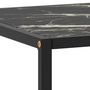 Voir la diapositive 5 : VIDAXL Table basse Noir avec verre marbre noir 120x50x35 cm