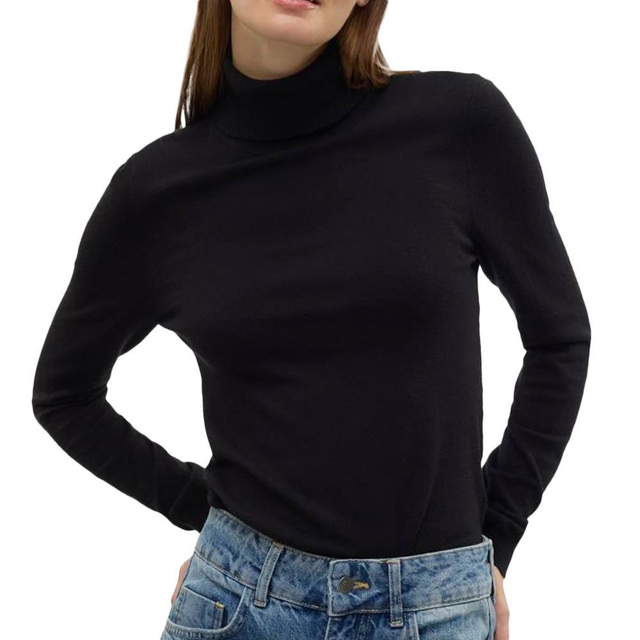 Vero Moda Pull Noir Femme Vero Moda Happiness 95