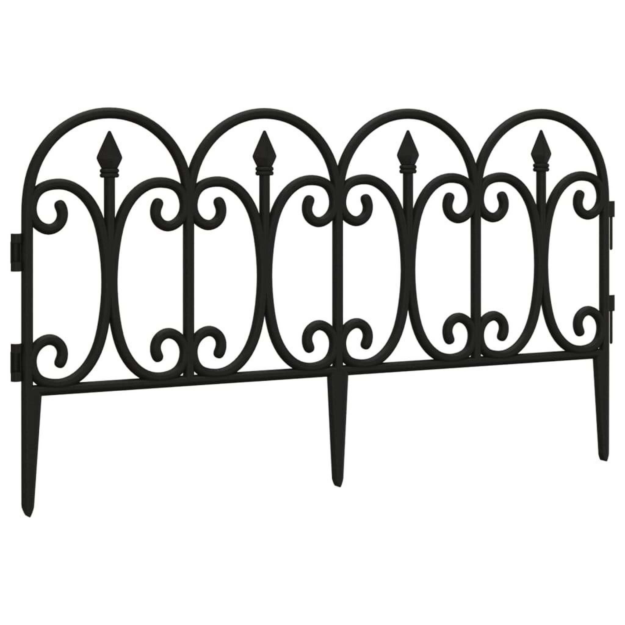 Voir la diapositive 3 : VIDAXL Bordures de pelouse 17 pcs Noir 10 m PP