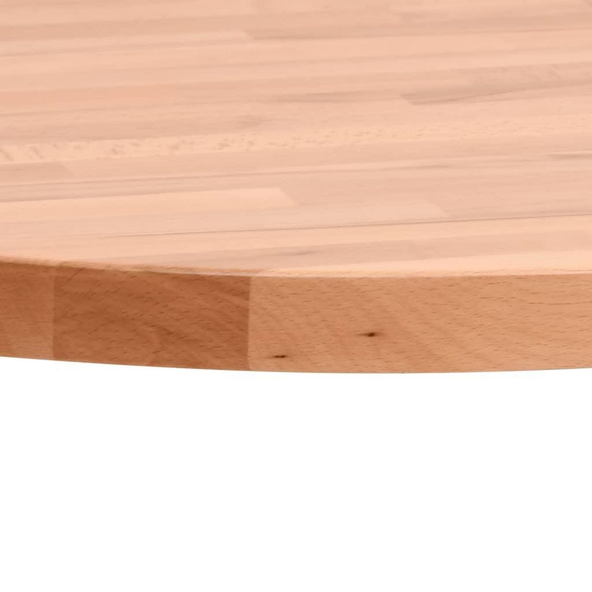 VIDAXL Dessus de table Ø90x2,5 cm rond bois massif de hetre